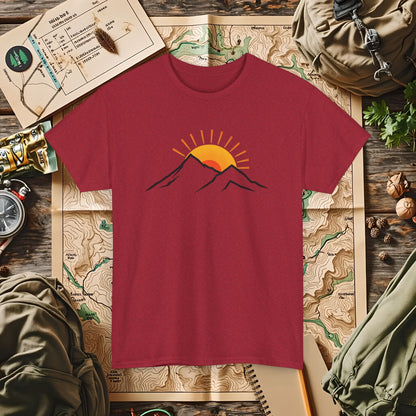 Sunrise Peaks Outdoor Adventure T-Shirts | Camping, Hiking, Rafting & Kayaking Tees for Nature Lovers
