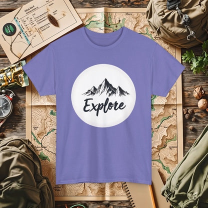 Mountain Explore Outdoor Adventure T-Shirts | Camping, Hiking, Rafting & Kayaking Tees for Nature Lovers