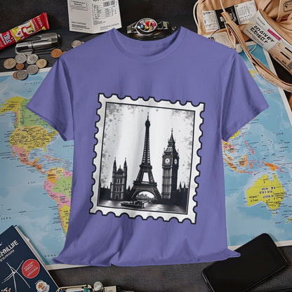 Europe Stamp Air Travel T-Shirts | Jetsetter, Airport, and International Flight Tees