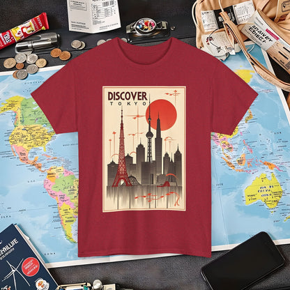 Tokyo Art Deco Air Travel T-Shirts | Jetsetter, Airport, and International Flight Tees