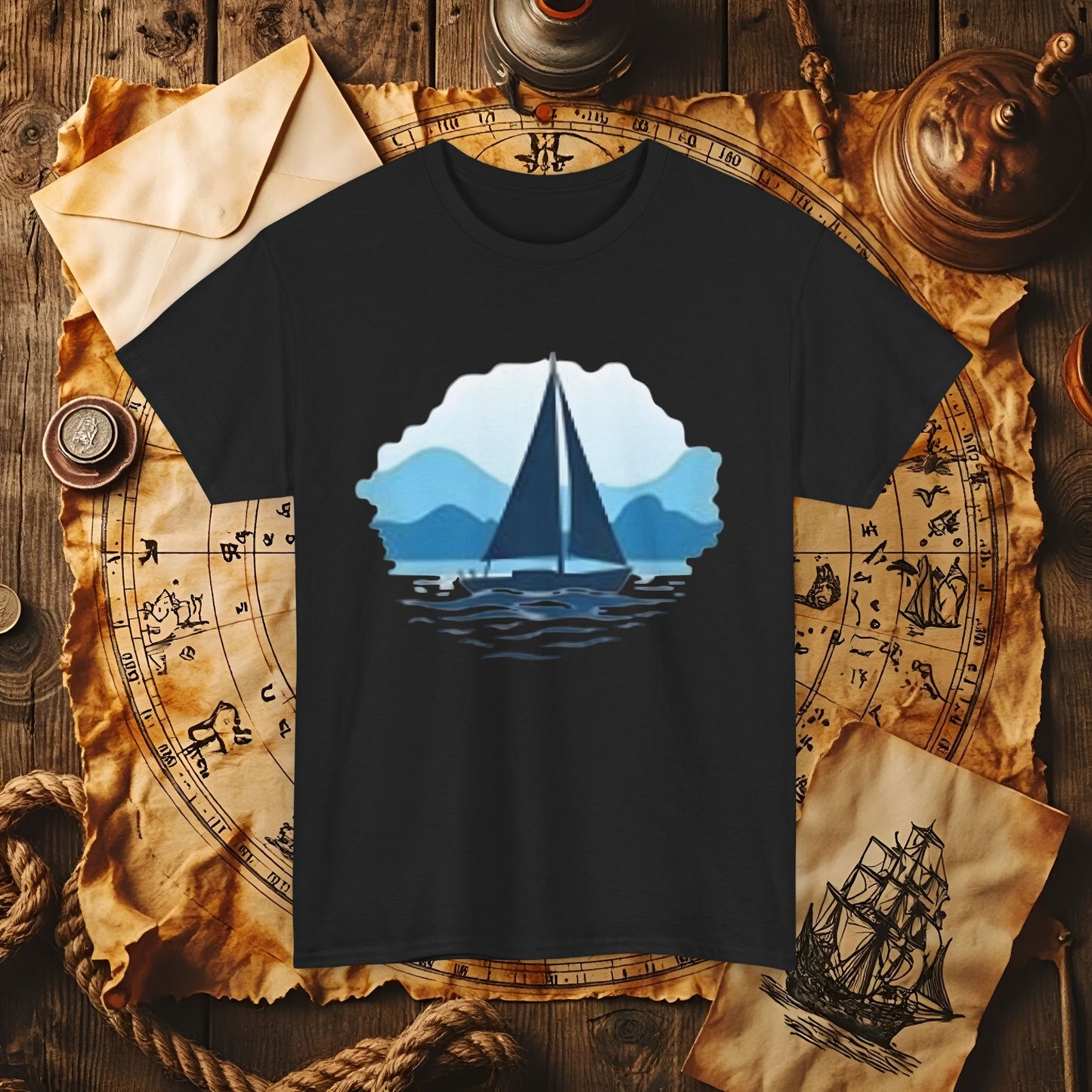 Sailboat Serenity Cruise Travel T-Shirts | Funny & Stylish Tees for Ocean Adventures