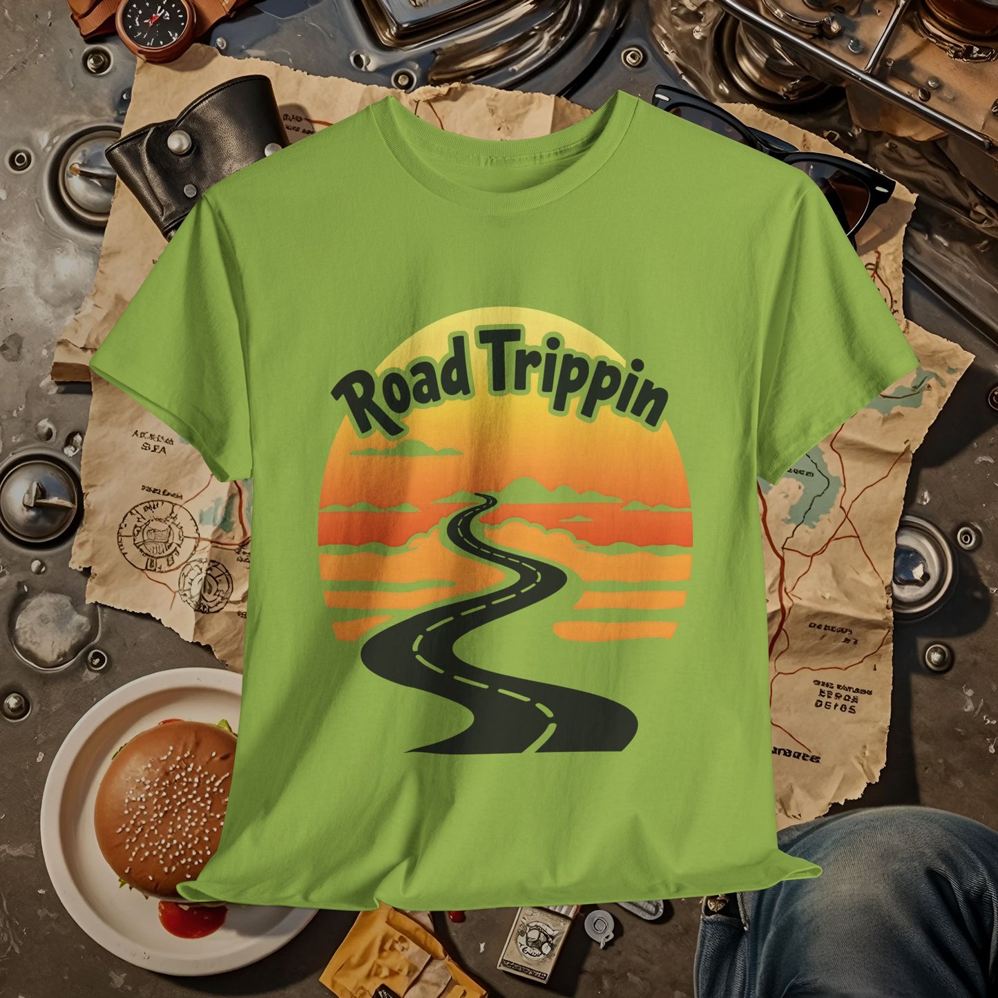 Road Trippin Road Trip & Vehicle Travel T-Shirts | Car, RV, and Motorcycle Adventure Tees