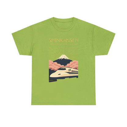 Shinkansen – Art Deco Speed & Grace Japanese Bullet Train Tee Road Trip & Vehicle Travel T-Shirts | Car, RV, and Motorcycle Adventure Tees