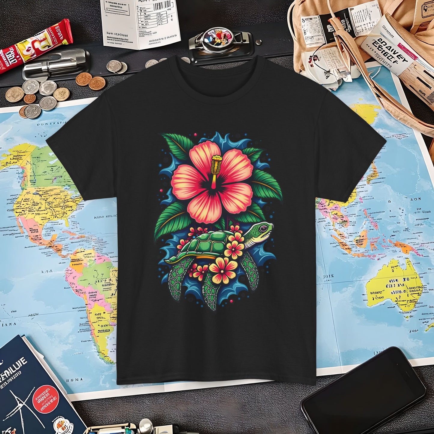 Tropical Harmony Air Travel T-Shirts | Jetsetter, Airport, and International Flight Tees