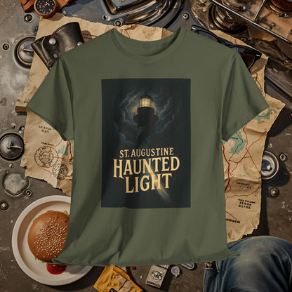 St. Augustine Haunted Lighthouse Florida Shirt – Stormy Night Dark Tourism Tee | Car, RV, and Motorcycle Adventure Tees