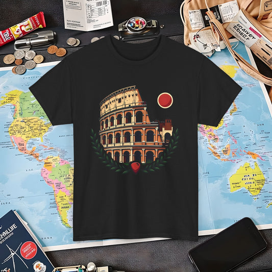 Roman Heritage Air Travel T-Shirts | Jetsetter, Airport, and International Flight Tees