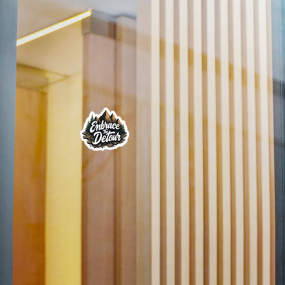 Embrace The Detour Mountain Sticker — Kiss-Cut Vinyl Decal