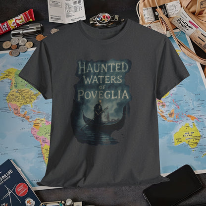 Haunted Venice Ghostly Gondolier Shirt – Spooky Dark Tourism Graphic Tee | Layover Club Air Travel T-Shirts | Jetsetter, Airport, and International Flight Tees