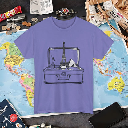 Wanderlust Suitcase Air Travel T-Shirts | Jetsetter, Airport, and International Flight Tees