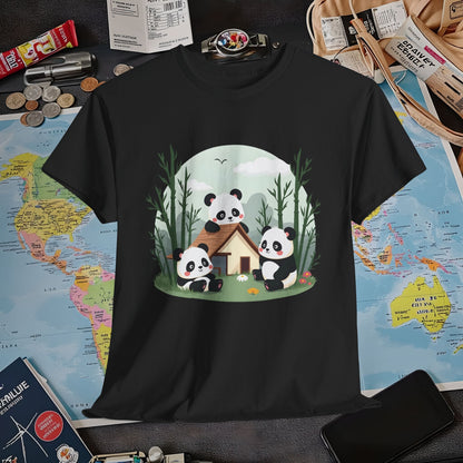 Panda Paradise Air Travel T-Shirts | Jetsetter, Airport, and International Flight Tees