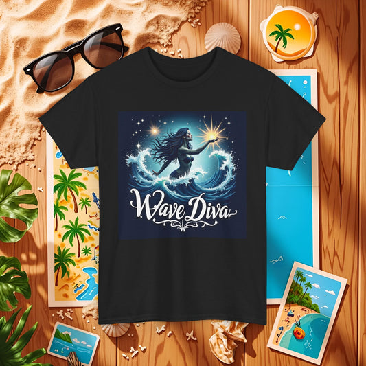 Celestial Waves Beach Travel T-Shirts | Tropical Vacation & Coastal Lifestyle Tees