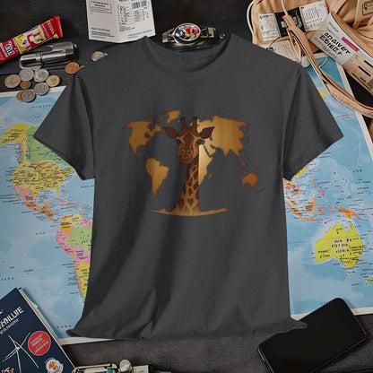 Giraffe Globe Air Travel T-Shirts | Jetsetter, Airport, and International Flight Tees