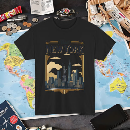Art Deco NYC Air Travel T-Shirts | Jetsetter, Airport, and International Flight Tees