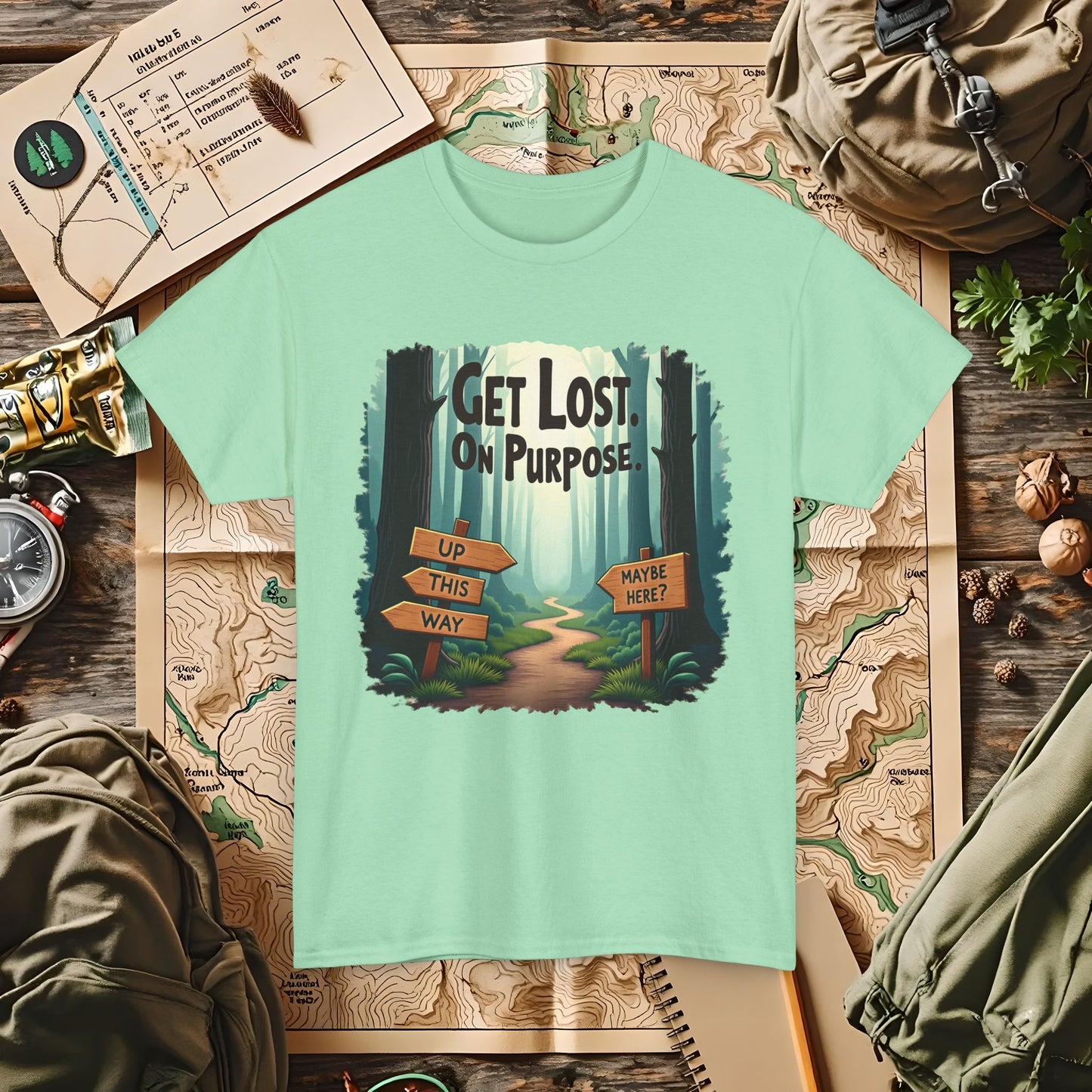 Nature Escape Outdoor Adventure T-Shirts | Camping, Hiking, Rafting & Kayaking Tees for Nature Lovers