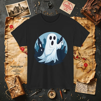 Ghostly Guide True Dark Tourism T-Shirts | Hauntingly Cool Travel Tees for the Morbidly Curious