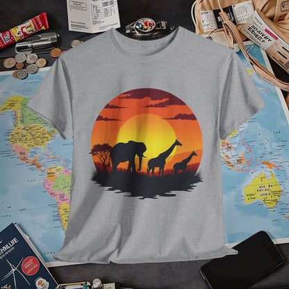 Savanna Silhouettes Air Travel T-Shirts | Jetsetter, Airport, and International Flight Tees