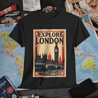 Vintage London Air Travel T-Shirts | Jetsetter, Airport, and International Flight Tees