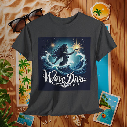 Celestial Waves Beach Travel T-Shirts | Tropical Vacation & Coastal Lifestyle Tees
