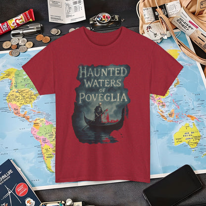 Haunted Venice Ghostly Gondolier Shirt – Spooky Dark Tourism Graphic Tee | Layover Club Air Travel T-Shirts | Jetsetter, Airport, and International Flight Tees