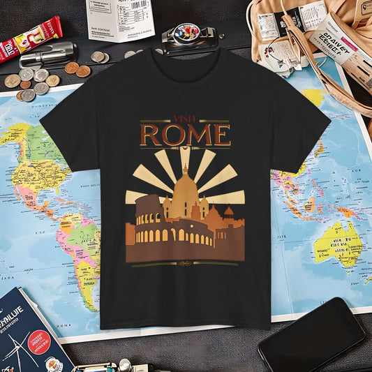 Rome Vintage Air Travel T-Shirts | Jetsetter, Airport, and International Flight Tees