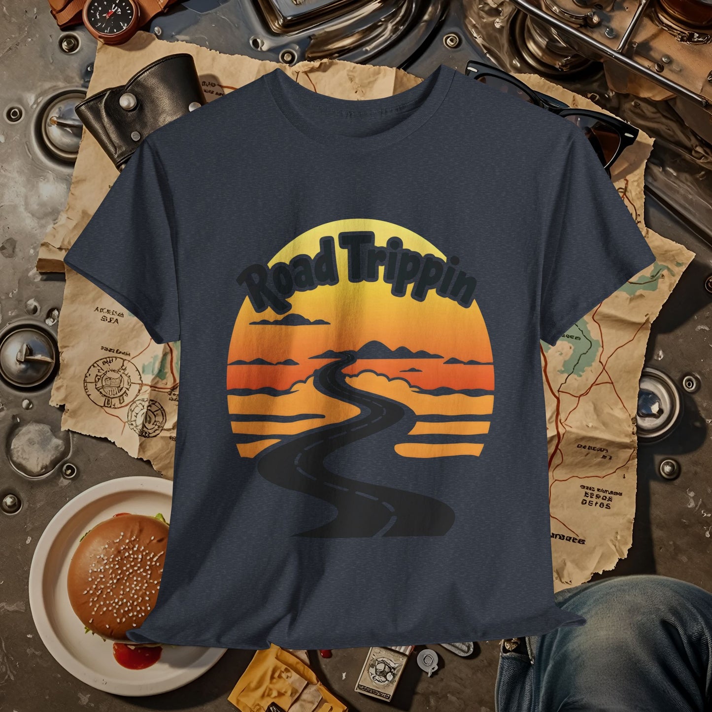 Road Trippin Road Trip & Vehicle Travel T-Shirts | Car, RV, and Motorcycle Adventure Tees