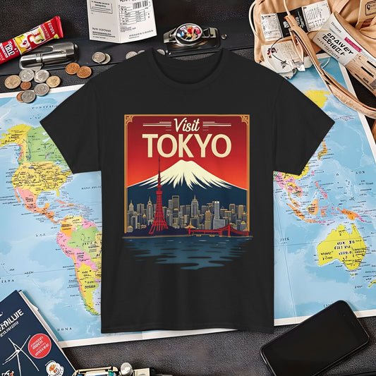Visit Tokyo Air Travel T-Shirts | Jetsetter, Airport, and International Flight Tees