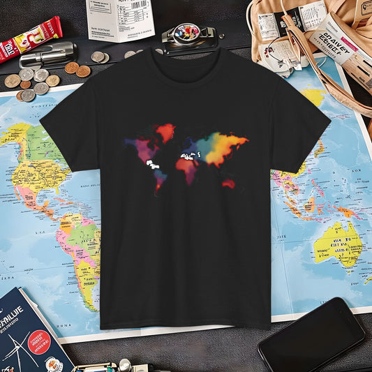 Colorful Wanderlust Air Travel T-Shirts | Jetsetter, Airport, and International Flight Tees