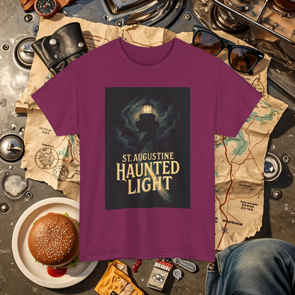 St. Augustine Haunted Lighthouse Florida Shirt – Stormy Night Dark Tourism Tee | Car, RV, and Motorcycle Adventure Tees