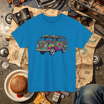 Kaleidoscope Van Road Trip & Vehicle Travel T-Shirts | Car, RV, and Motorcycle Adventure Tees
