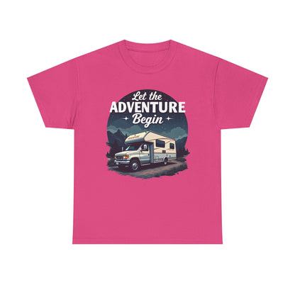 Adventure Awaits Road Trip & Vehicle Travel T-Shirts | Car, RV, and Motorcycle Adventure Tees