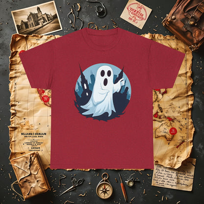 Ghostly Guide True Dark Tourism T-Shirts | Hauntingly Cool Travel Tees for the Morbidly Curious