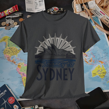 Sydney Elegance Air Travel T-Shirts | Jetsetter, Airport, and International Flight Tees