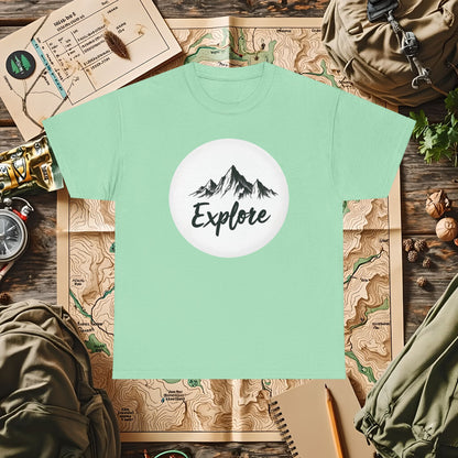 Mountain Explore Outdoor Adventure T-Shirts | Camping, Hiking, Rafting & Kayaking Tees for Nature Lovers