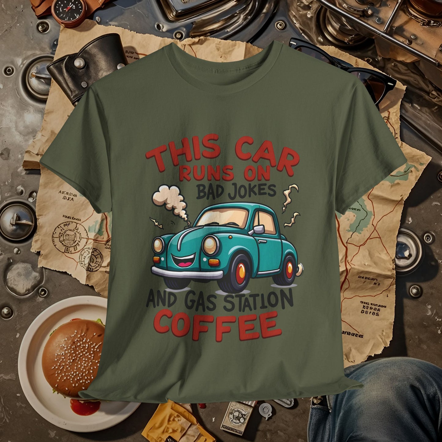 Coffee Car Road Trip & Vehicle Travel T-Shirts | Car, RV, and Motorcycle Adventure Tees