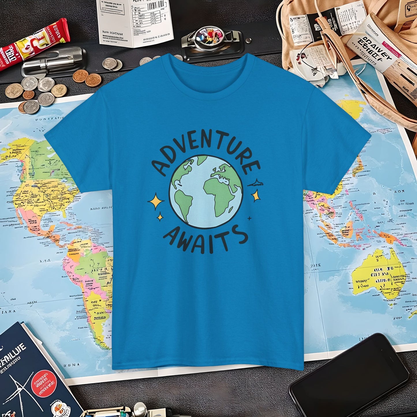 Adventure Globe Air Travel T-Shirts | Jetsetter, Airport, and International Flight Tees