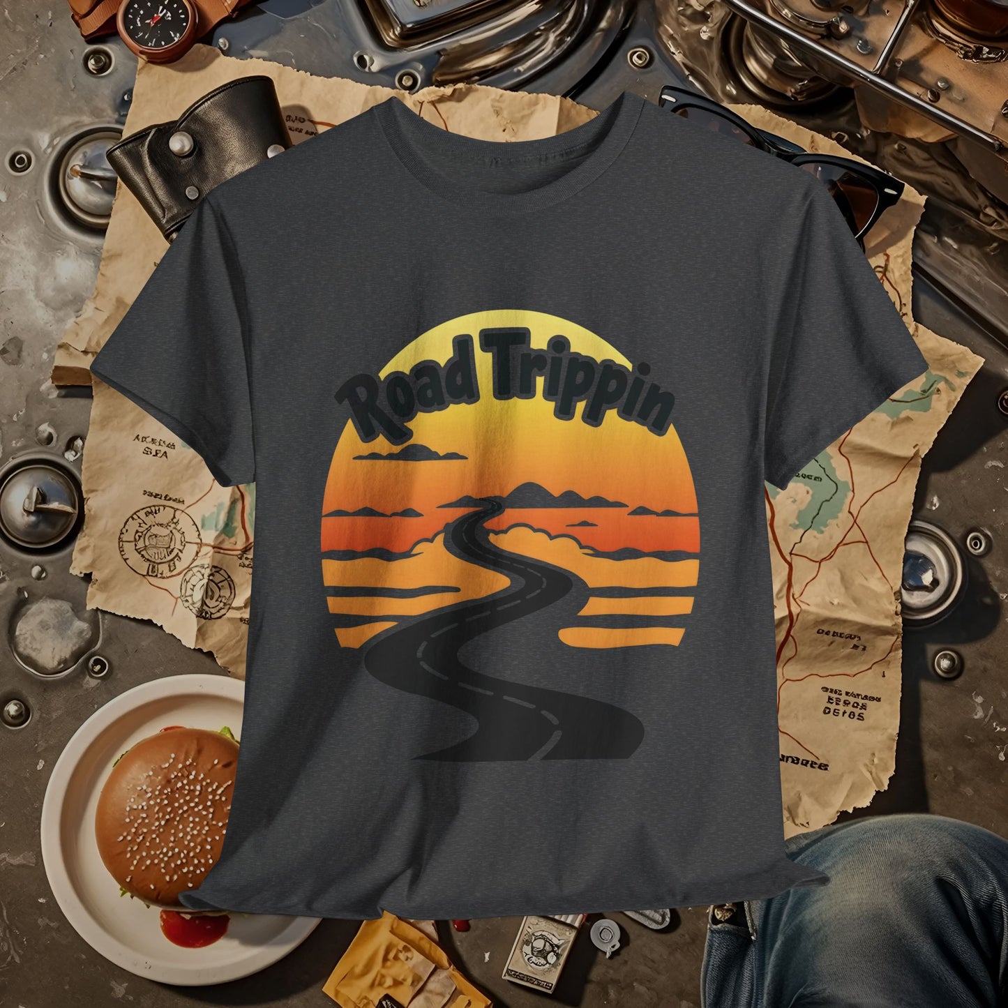 Road Trippin Road Trip & Vehicle Travel T-Shirts | Car, RV, and Motorcycle Adventure Tees