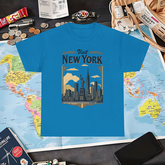 Art Deco NYC Air Travel T-Shirts | Jetsetter, Airport, and International Flight Tees