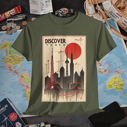 Tokyo Art Deco Air Travel T-Shirts | Jetsetter, Airport, and International Flight Tees