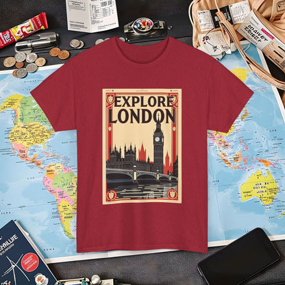 Vintage London Air Travel T-Shirts | Jetsetter, Airport, and International Flight Tees