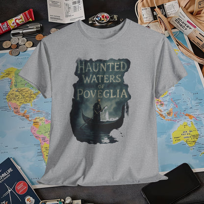 Haunted Venice Ghostly Gondolier Shirt – Spooky Dark Tourism Graphic Tee | Layover Club Air Travel T-Shirts | Jetsetter, Airport, and International Flight Tees