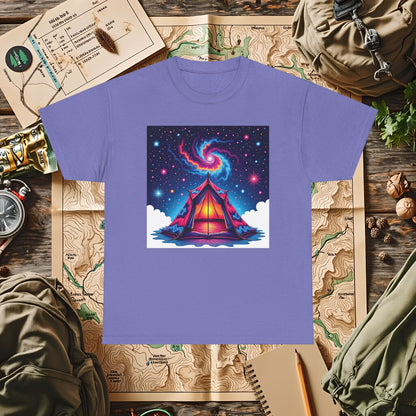 Cosmic Tent Outdoor Adventure T-Shirts | Camping, Hiking, Rafting & Kayaking Tees for Nature Lovers