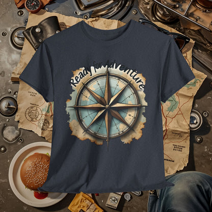 Ready for Adventure Compass Road Trip & Vehicle Travel T-Shirts | Car, RV, and Motorcycle Adventure Tees