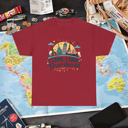 Overshare Vibe Air Travel T-Shirts | Jetsetter, Airport, and International Flight Tees