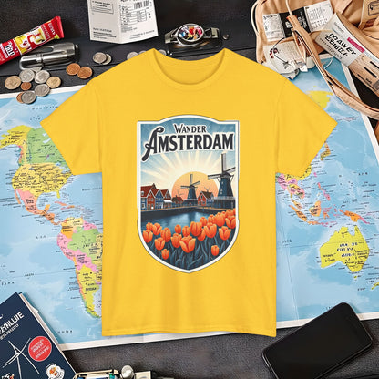 Amsterdam Vintage Air Travel T-Shirts | Jetsetter, Airport, and International Flight Tees