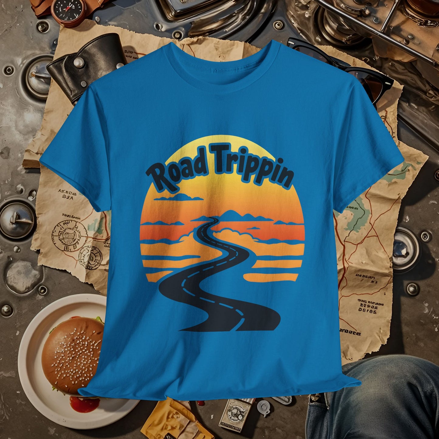 Road Trippin Road Trip & Vehicle Travel T-Shirts | Car, RV, and Motorcycle Adventure Tees