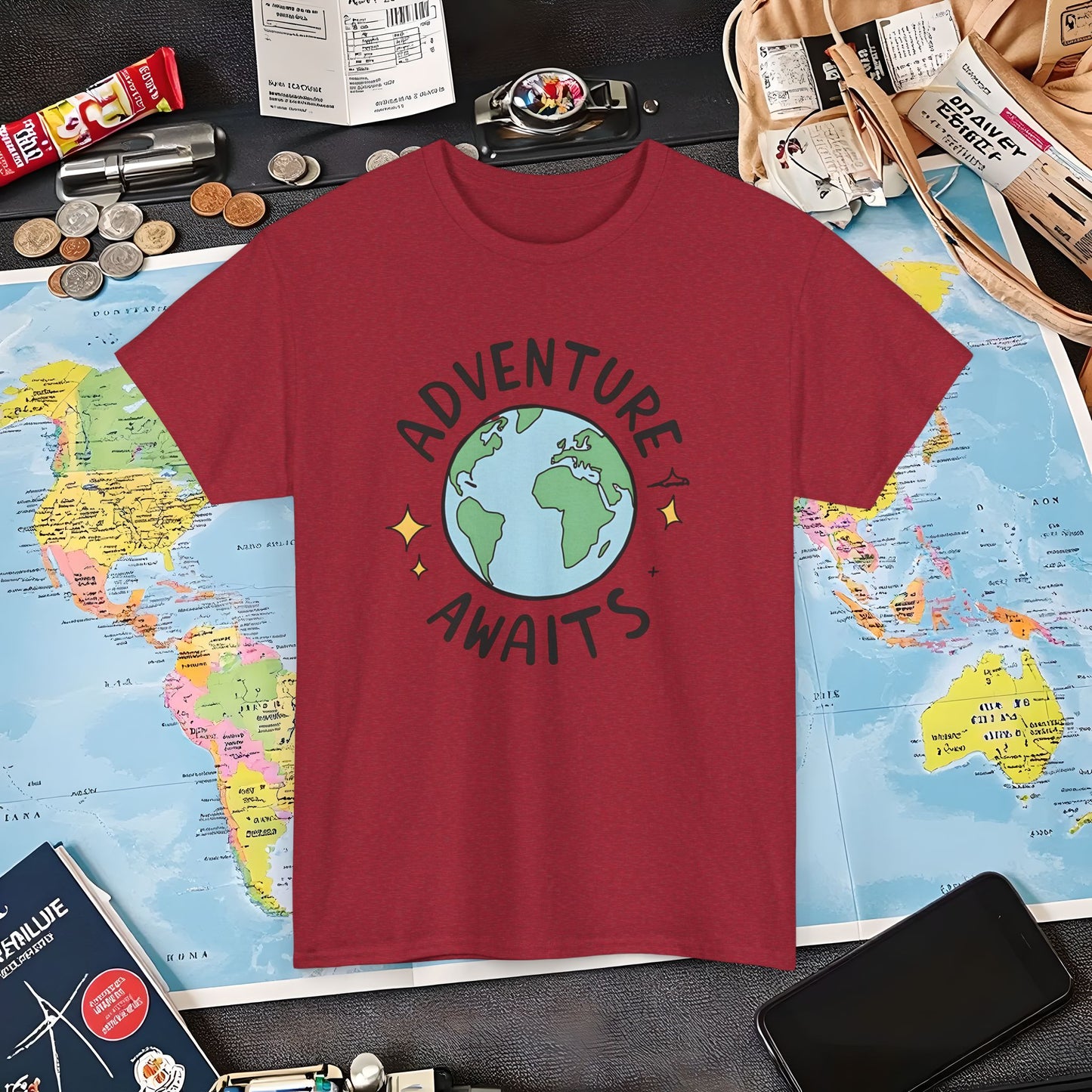 Adventure Globe Air Travel T-Shirts | Jetsetter, Airport, and International Flight Tees